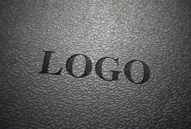 磨砂质感logo样机