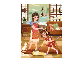 五一劳动节插画设计