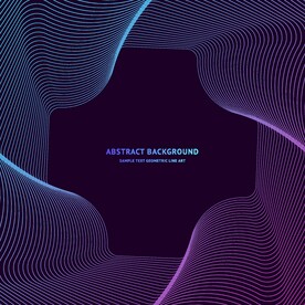 AI创意渐变线条科技海报背景