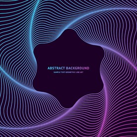 AI创意渐变线条科技海报背景