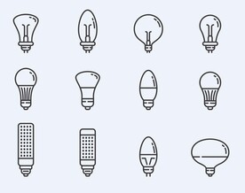 手绘灯泡图标图片