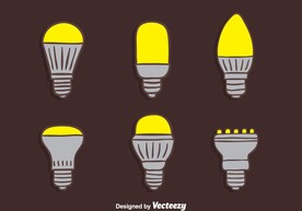 矢量灯泡图标图片