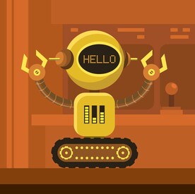 卡通机器人图片