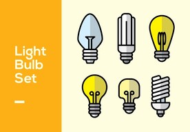 手绘灯泡图标图片