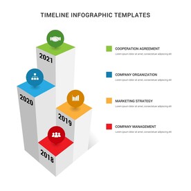 信息图模板 流程