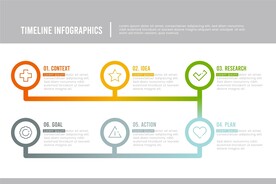 信息图模板 流程