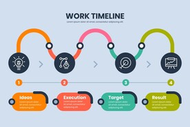 信息图模板 流程