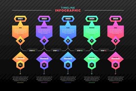 信息图模板 流程