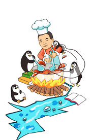 卡通人物 手绘 插画