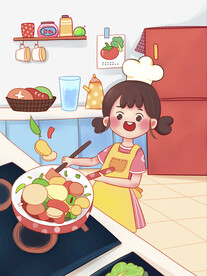 五一劳动节插画
