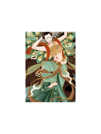 敦煌装饰元素墙壁画贴