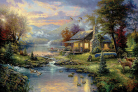 托马斯 油画 风景 装饰画 抽
