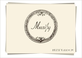 复古花环手绘稿