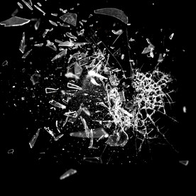 爆炸玻璃破碎效果