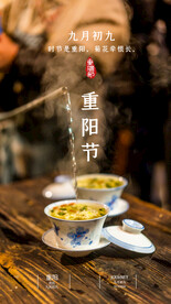 重阳节节日活动促销海报素材