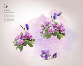 婚纱写真浪漫鲜花主题背景模板