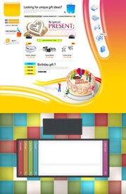 韩版时尚炫彩网站模板