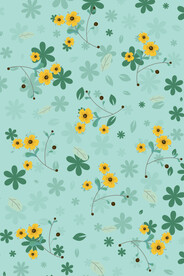 小清新花朵底纹