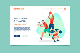 体育运动网页模板