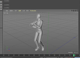c4d模型带动作骨骼舞蹈扫描