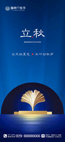 二十四节气海报 立秋海报