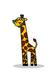 卡通长颈鹿