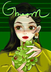 美女手绘插画设计