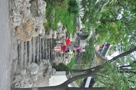 北京北海公园山石台阶