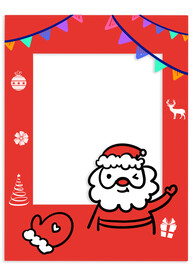 照相框拍照框圣诞节活动海报素材