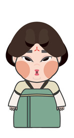 卡通古代侍女唐宫夜宴