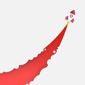 空中火箭图片