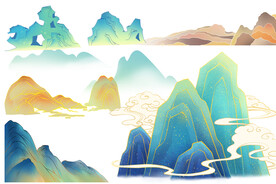 中国风 山