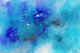 蓝色水彩背景