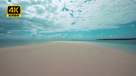 碧海蓝天沙滩天海一线