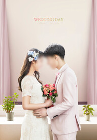 婚纱情侣写真换景背景模版