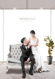 婚纱情侣写真换景背景模版