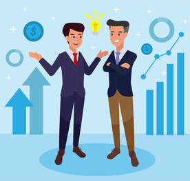 人物插图 扁平办公矢量    