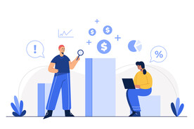 人物插图 扁平办公矢量    