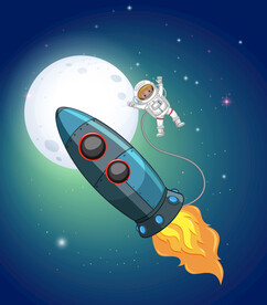 卡通宇宙太空图片