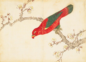 余曾三国画 百花鸟图