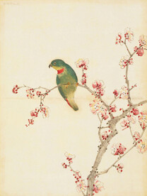 余曾三国画 百花鸟图