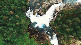 短视频素材山间泉水