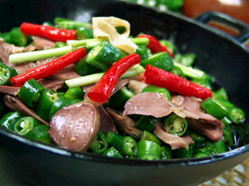 青椒鸡杂