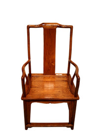 黄花梨高背南官帽椅