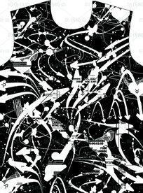 潮流男装印花 高清分层原图