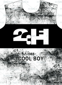 潮流男装印花 高清分层