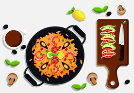 卡通披萨矢量图