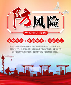 防风险 安全生产展板