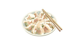 一盘水饺