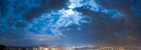 高清天空夜景晚霞